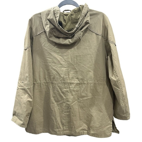 Sam Edelman Khaki Utility Hooded Jacket Size: L - Picture 3 of 12